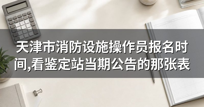 天津市消防设施操作员报名时间,看鉴定站当期公告的那张表