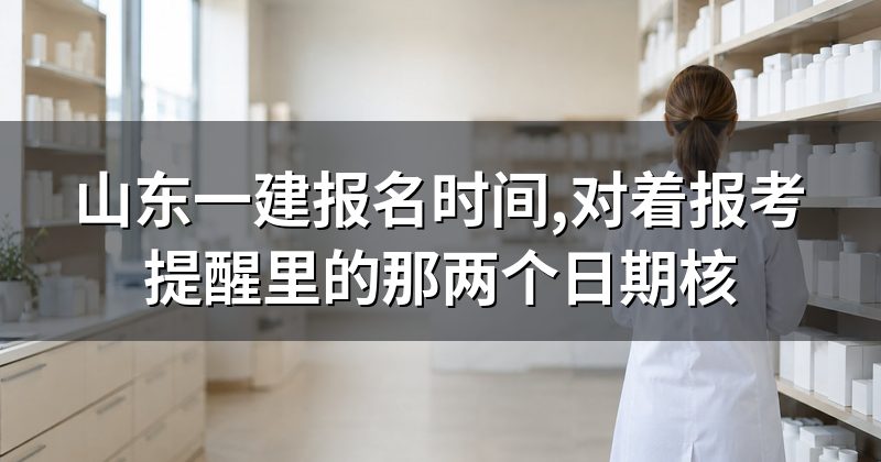 山东一建报名时间,对着报考提醒里的那两个日期核