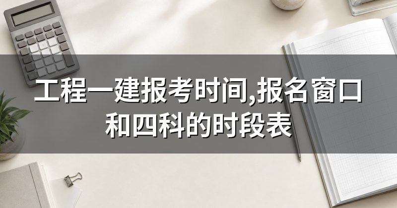 工程一建报考时间,报名窗口和四科的时段表