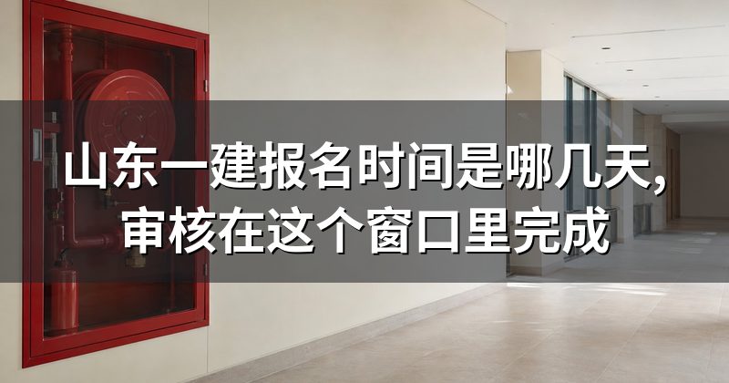 山东一建报名时间是哪几天,审核在这个窗口里完成