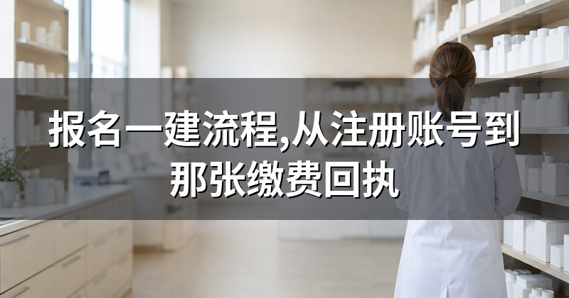 报名一建流程,从注册账号到那张缴费回执