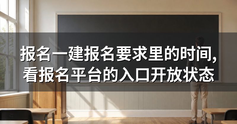 报名一建报名要求里的时间,看报名平台的入口开放状态