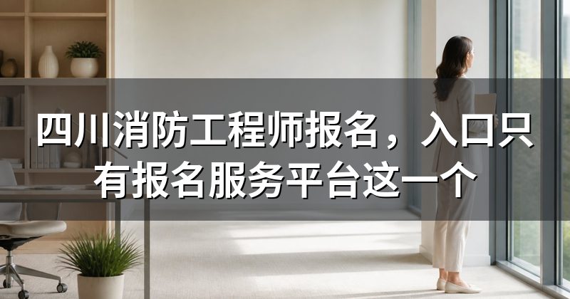 四川消防工程师报名,入口只有报名服务平台这一个