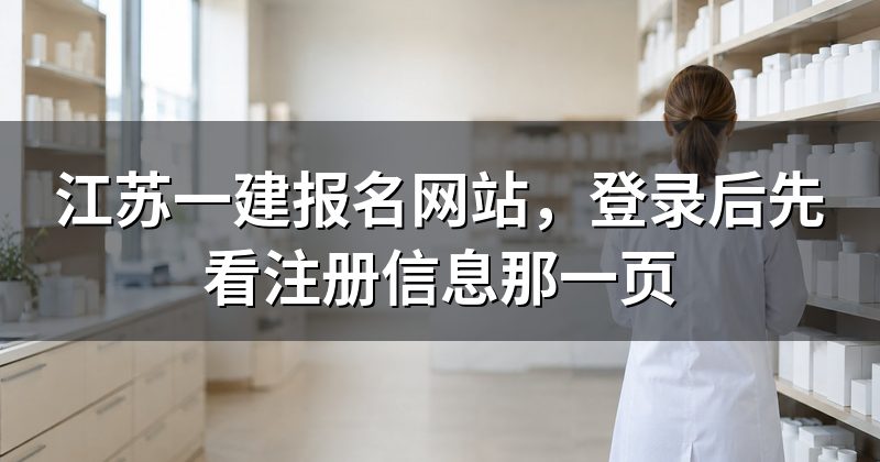 江苏一建报名网站,登录后先看注册信息那一页