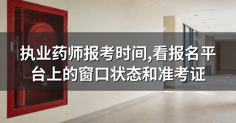 执业药师报考时间,看报名平台上的窗口状态和准考证