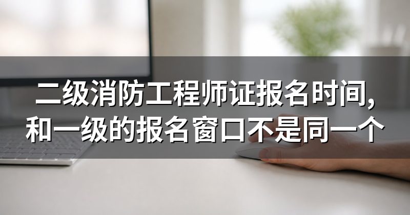 二级消防工程师证报名时间,和一级的报名窗口不是同一个