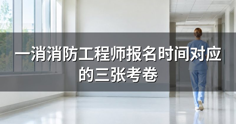 一消消防工程师报名时间对应的三张考卷