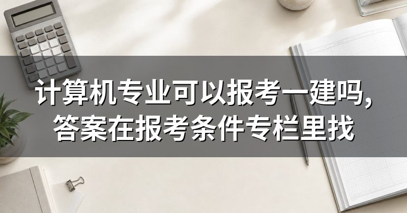 计算机专业可以报考一建吗,答案在报考条件专栏里找