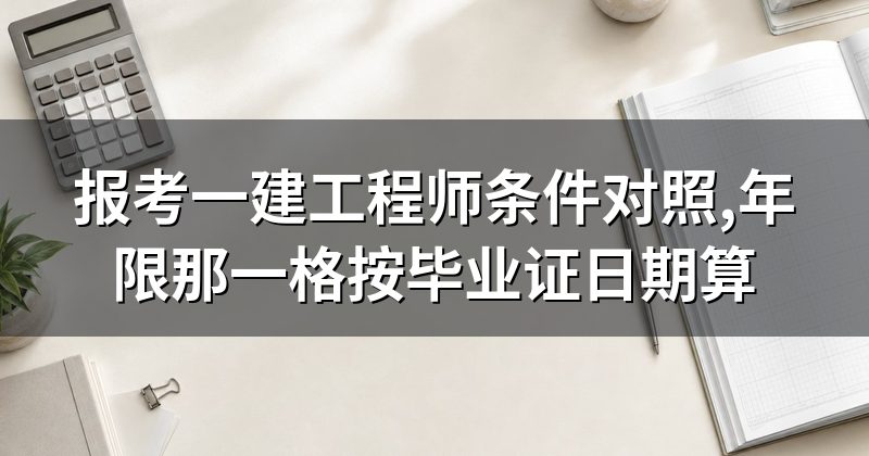 报考一建工程师条件对照,年限那一格按毕业证日期算