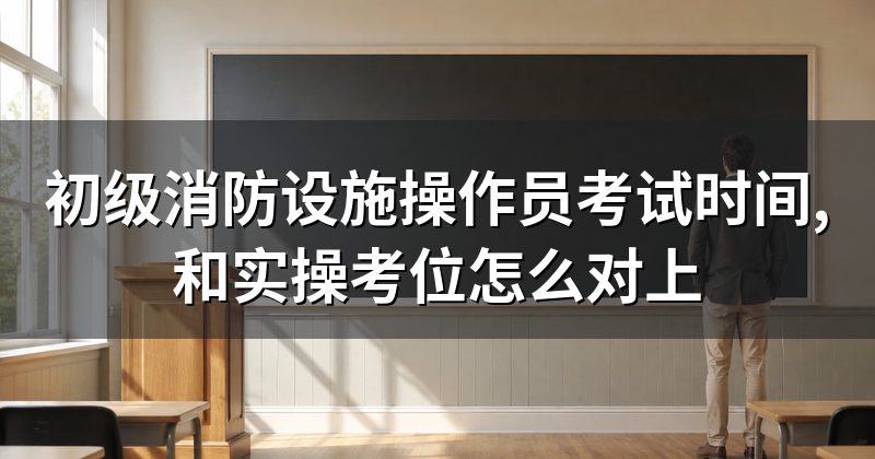 初级消防设施操作员考试时间,和实操考位怎么对上