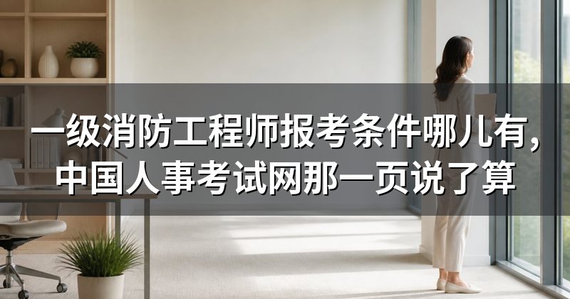 一级消防工程师报考条件哪儿有,中国人事考试网那一页说了算