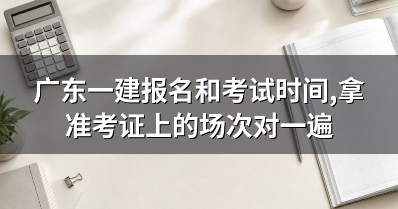 广东一建报名和考试时间,拿准考证上的场次对一遍