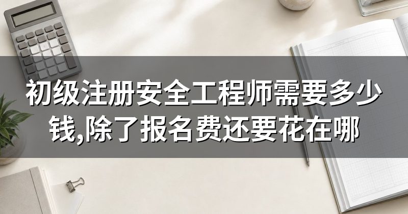 初级注册安全工程师需要多少钱,除了报名费还要花在哪