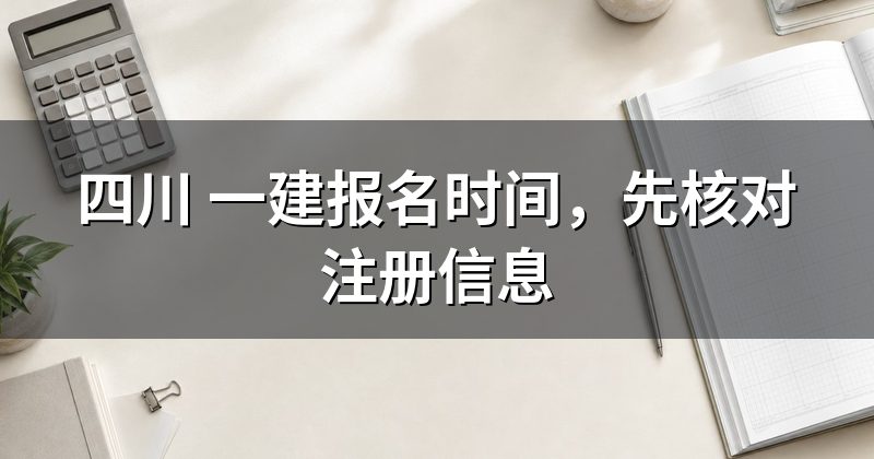 四川 一建报名时间,先核对注册信息
