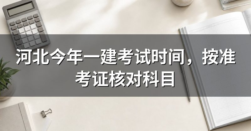 河北今年一建考试时间，按准考证核对科目