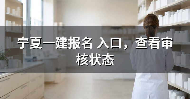 宁夏一建报名 入口,查看审核状态