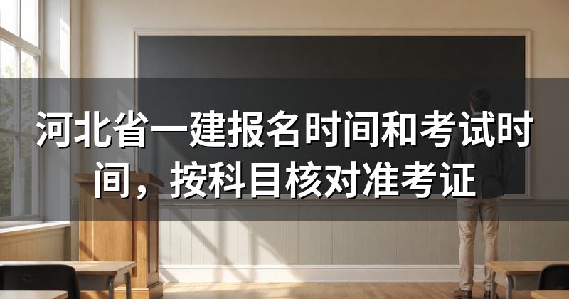 河北省一建报名时间和考试时间，按科目核对准考证
