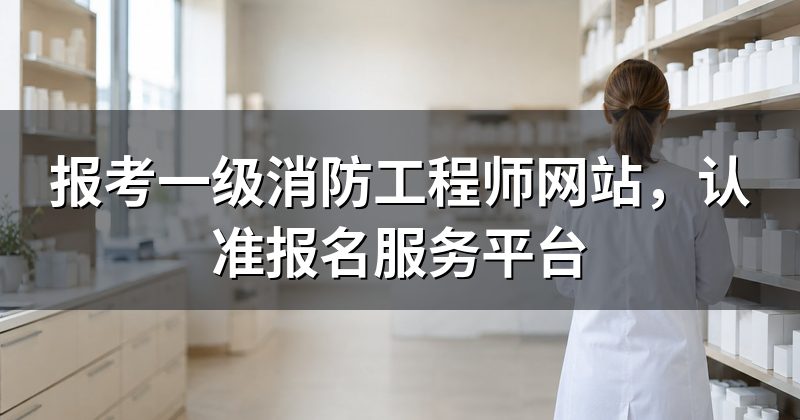 报考一级消防工程师网站,认准报名服务平台