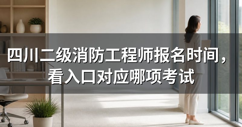 四川二级消防工程师报名时间,看入口对应哪项考试