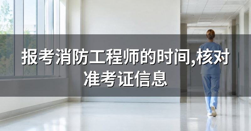 报考消防工程师的时间,核对准考证信息