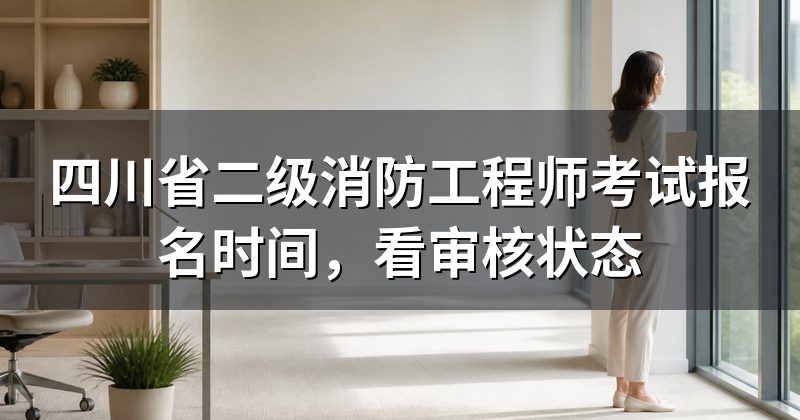 四川省二级消防工程师考试报名时间,看审核状态