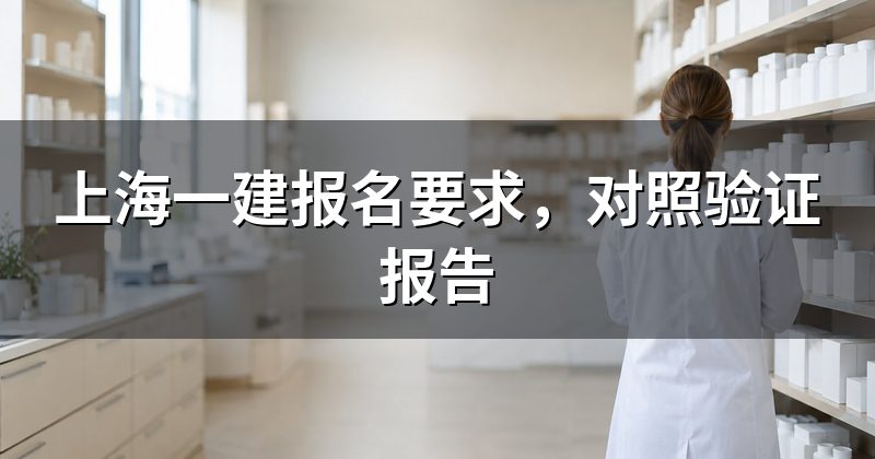上海一建报名要求,对照验证报告