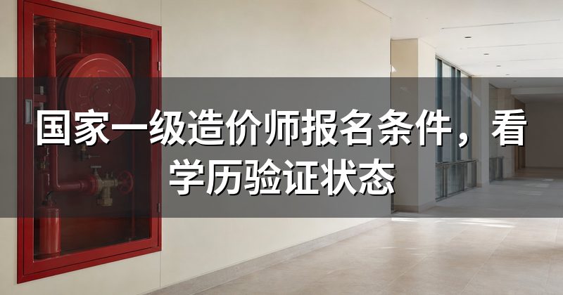 国家一级造价师报名条件,看学历验证状态