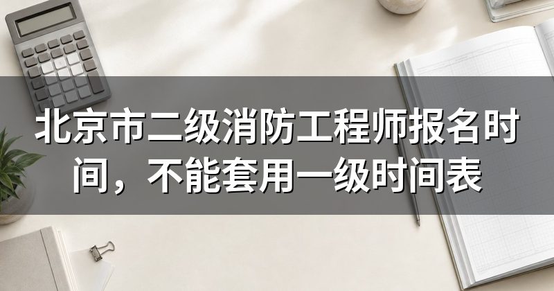 北京市二级消防工程师报名时间,不能套用一级时间表