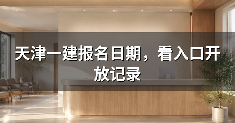 天津一建报名日期,看入口开放记录
