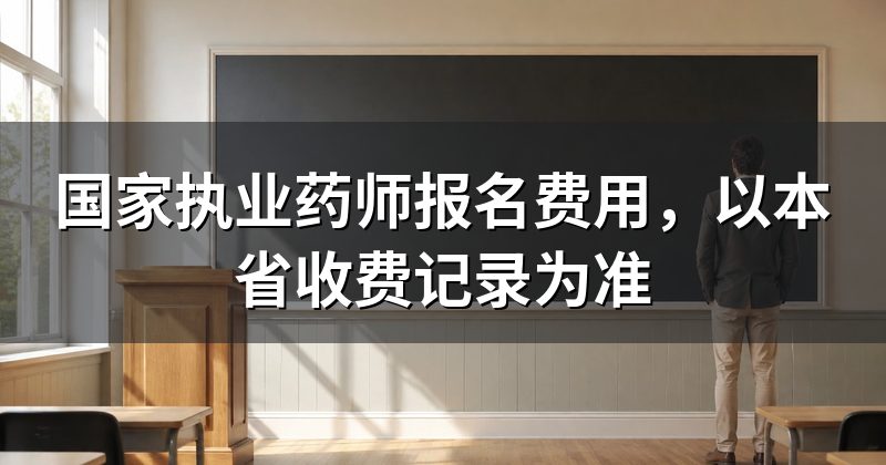 国家执业药师报名费用,以本省收费记录为准