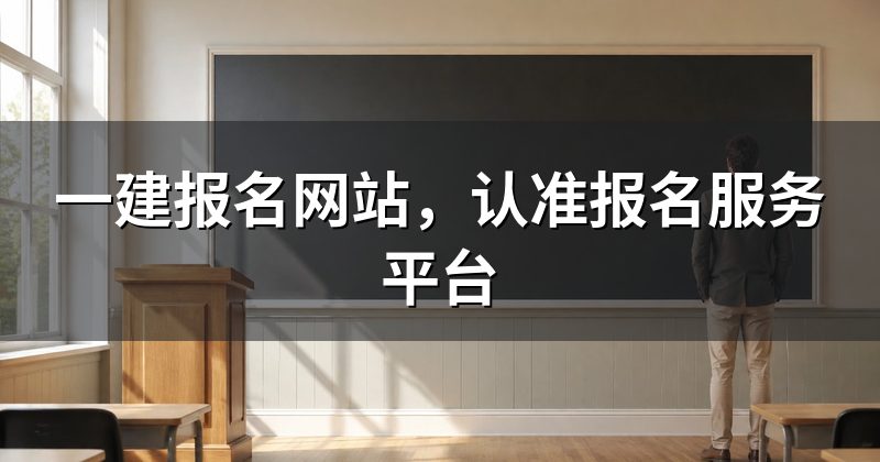 一建报名网站,认准报名服务平台