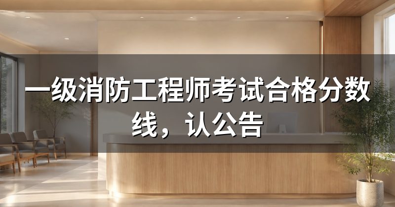 一级消防工程师考试合格分数线，认公告
