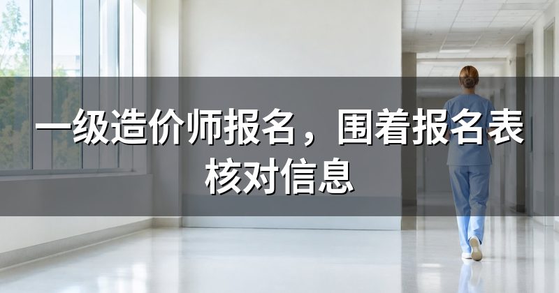 一级造价师报名,围着报名表核对信息