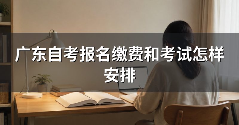 广东自考报名缴费和考试怎样安排