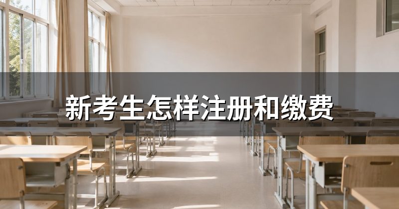 新考生怎样注册和缴费