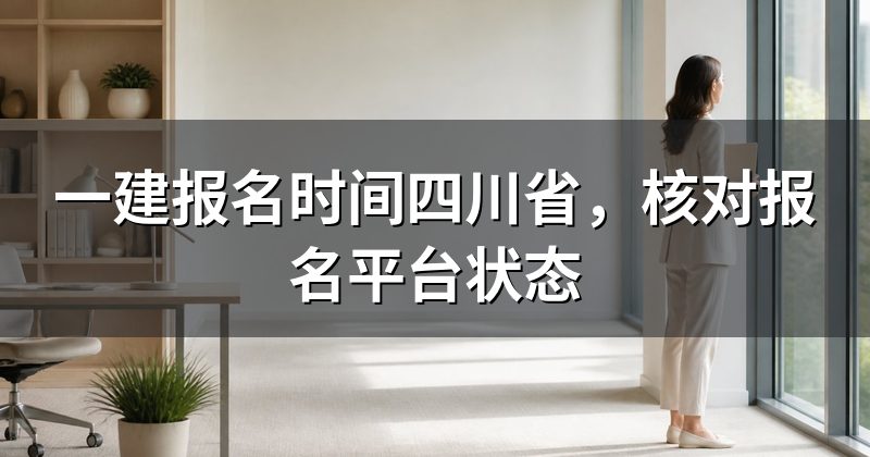 一建报名时间四川省,核对报名平台状态