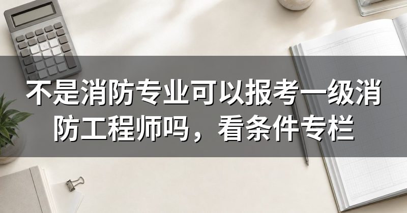 不是消防专业可以报考一级消防工程师吗,看条件专栏
