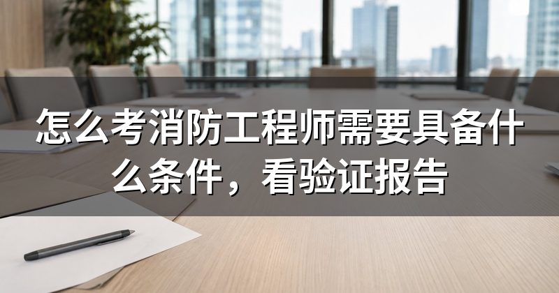 怎么考消防工程师需要具备什么条件，看验证报告
