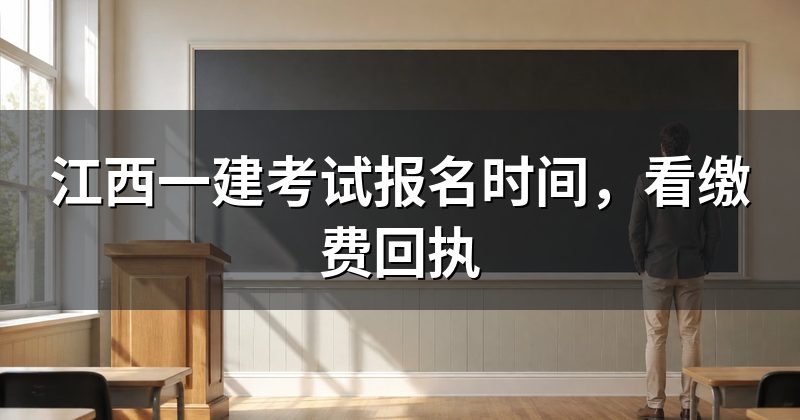 江西一建考试报名时间,看缴费回执