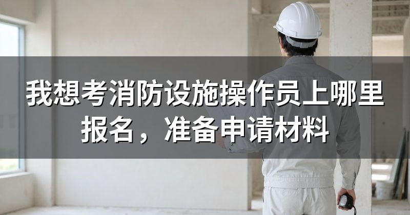 我想考消防设施操作员上哪里报名,准备申请材料