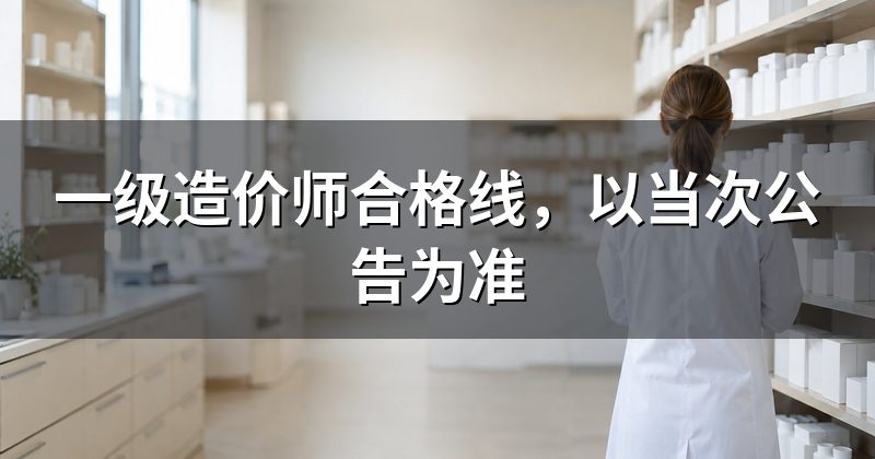 一级造价师合格线,以当次公告为准