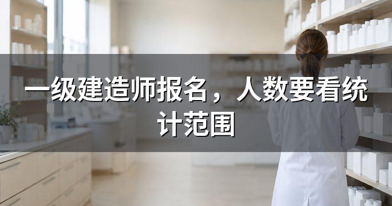 一级建造师报名，人数要看统计范围