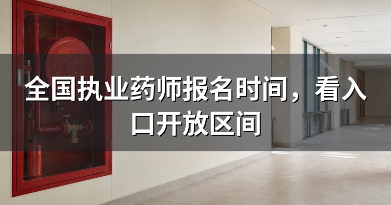 全国执业药师报名时间，看入口开放区间