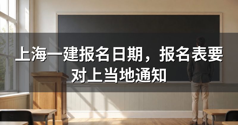 上海一建报名日期，报名表要对上当地通知